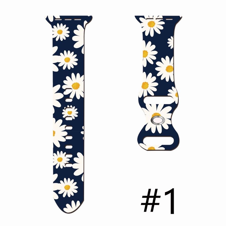 Fadeless Pattern Printed watch strap Watchband For Apple